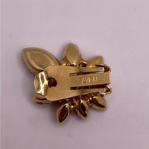 Avon vintage faux topaz clip on earrings - Picture 4 of 4